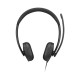 Lenovo VoIP Headset 5000 Auriculares Alámbrico Diadema Oficina/Centro de llamadas USB Tipo C Negro